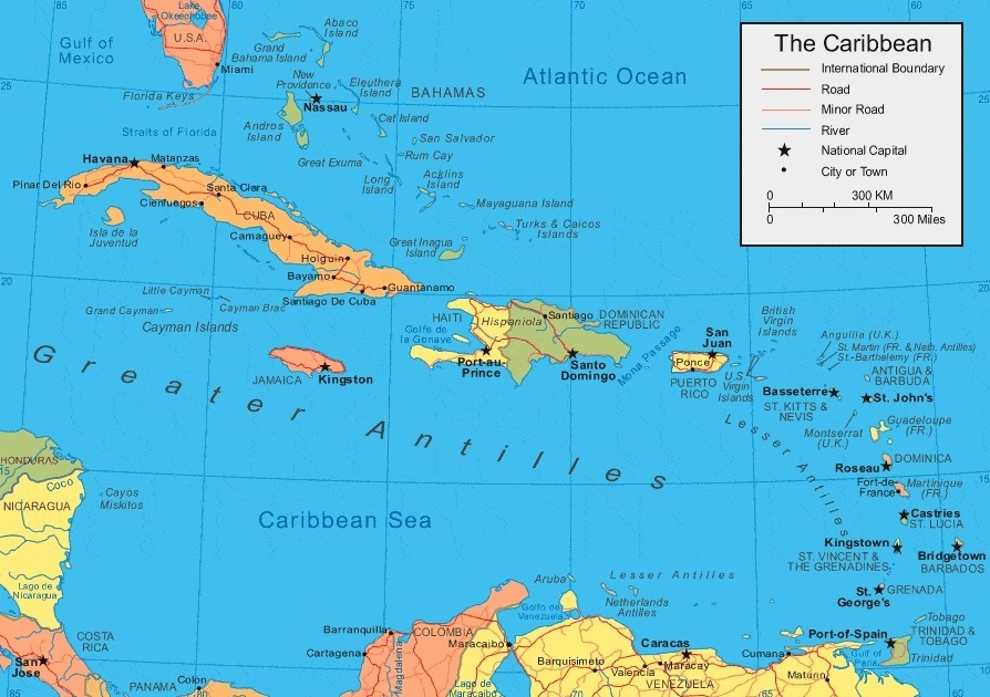 Caribbean Map